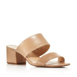 Vince Camuto Franine Two Band Nude Sandals-Size 10
